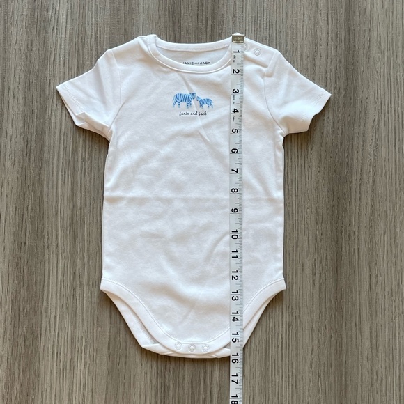 NWT Janie & Jack Plaid Linen One Piece and Tiger Short Sleeve Onesie Blue 6-12M - Picture 13 of 16